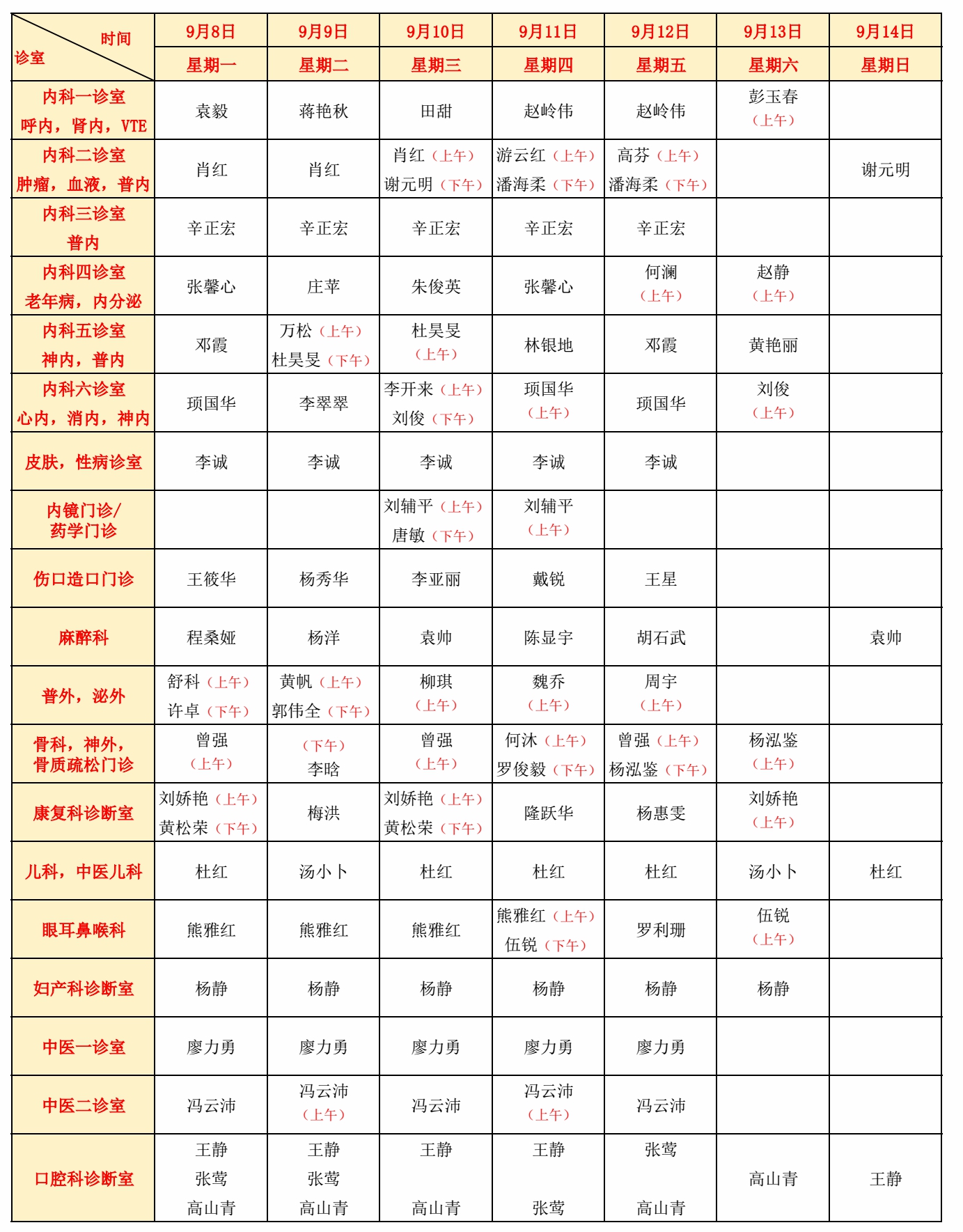 1756110592060042536.jpg 门诊排班表2025年9月第2周.jpg