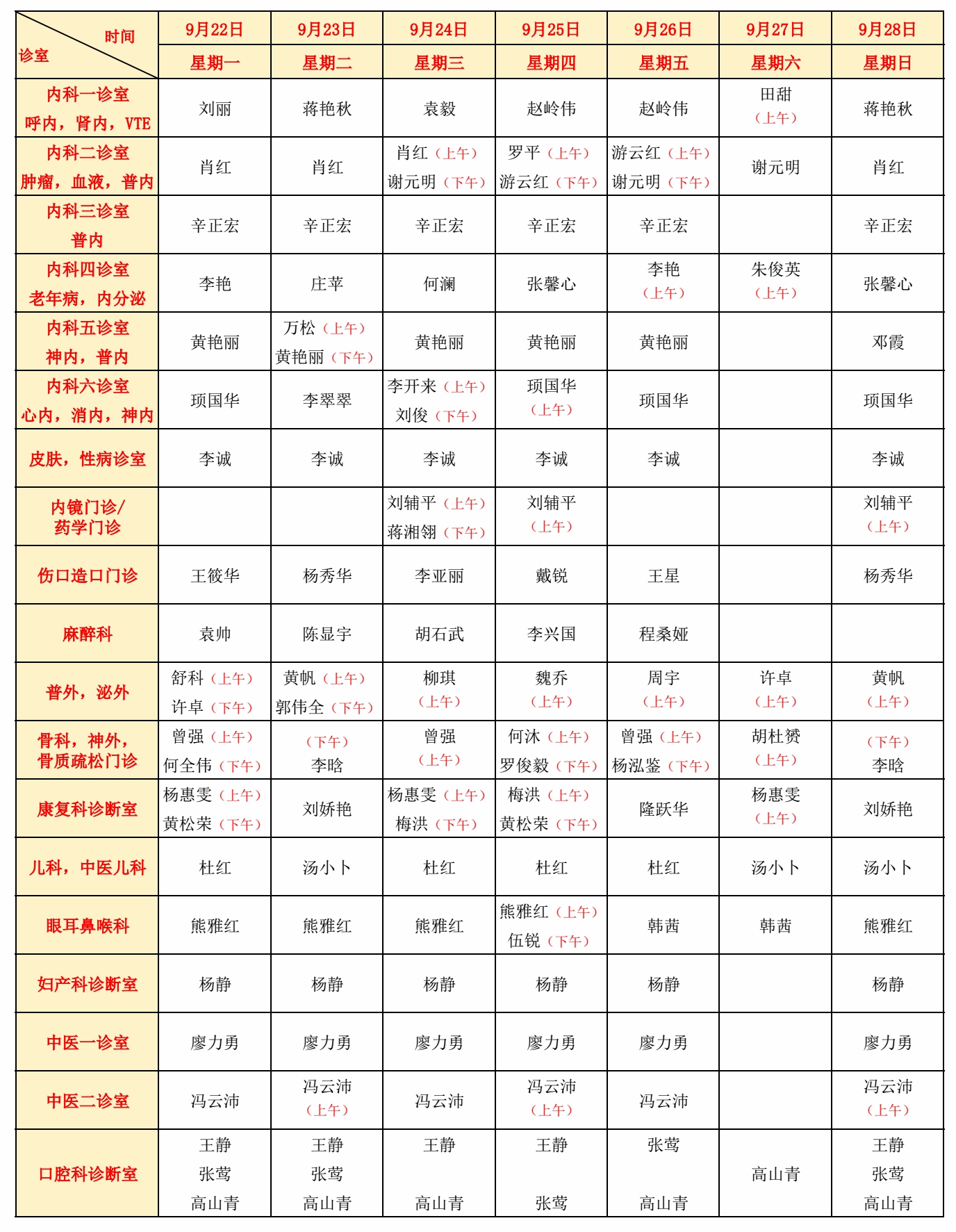 1757661224392089982.jpg 门诊排班表2025年9月第4周.jpg